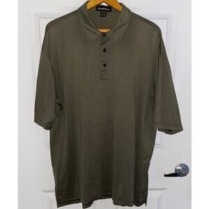 ARNOLD PALMER Polo Golf Shirt Green Stripe Size XXL